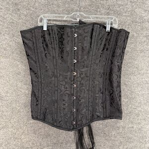 Charmian 26 Steel Boned Cotton Long Torso Hourglass Body Shaper Corset 4XL